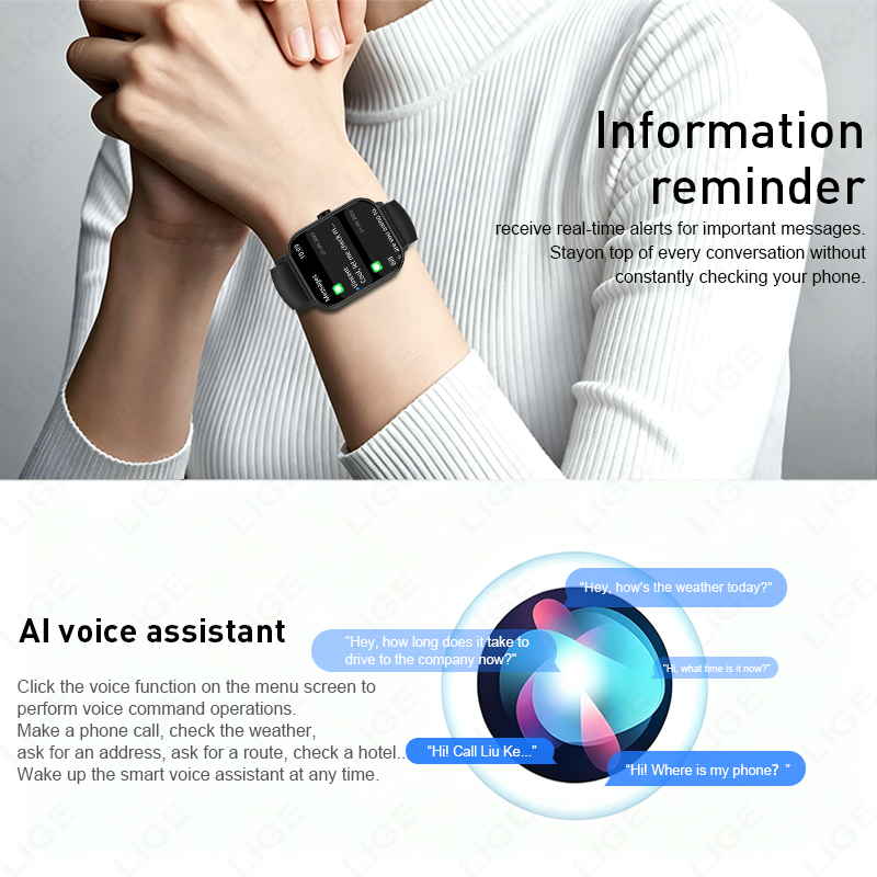 LIGE Voice Calling Smartwatch  - Smartwatch Watches Birthday Gift For Men recension och pris