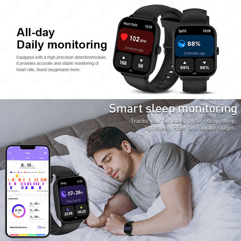 LIGE Voice Calling Smartwatch  - Smartwatch Watches Birthday Gift For Men recension och pris