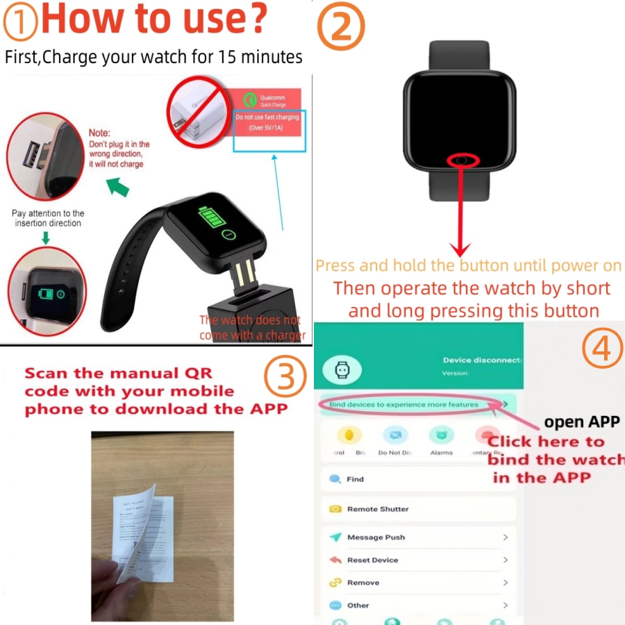 Smart Watch Message Remind Mus - Smartwatch Watches For Children recension och pris
