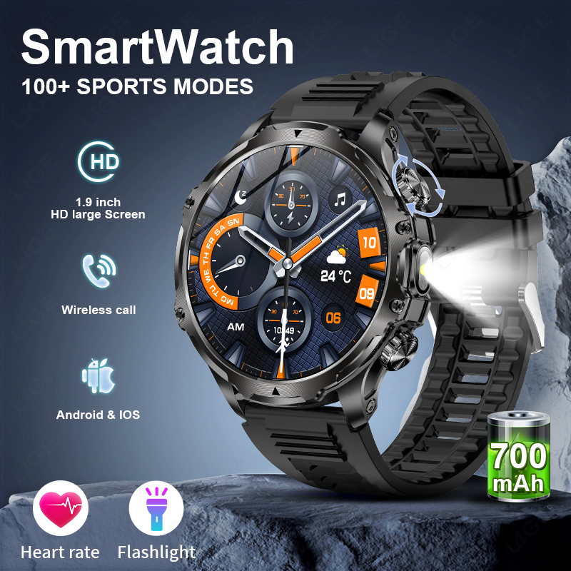 LIGE Smartwatch Military Men 1 - Smartwatch Timex Watches For Men recension och pris
