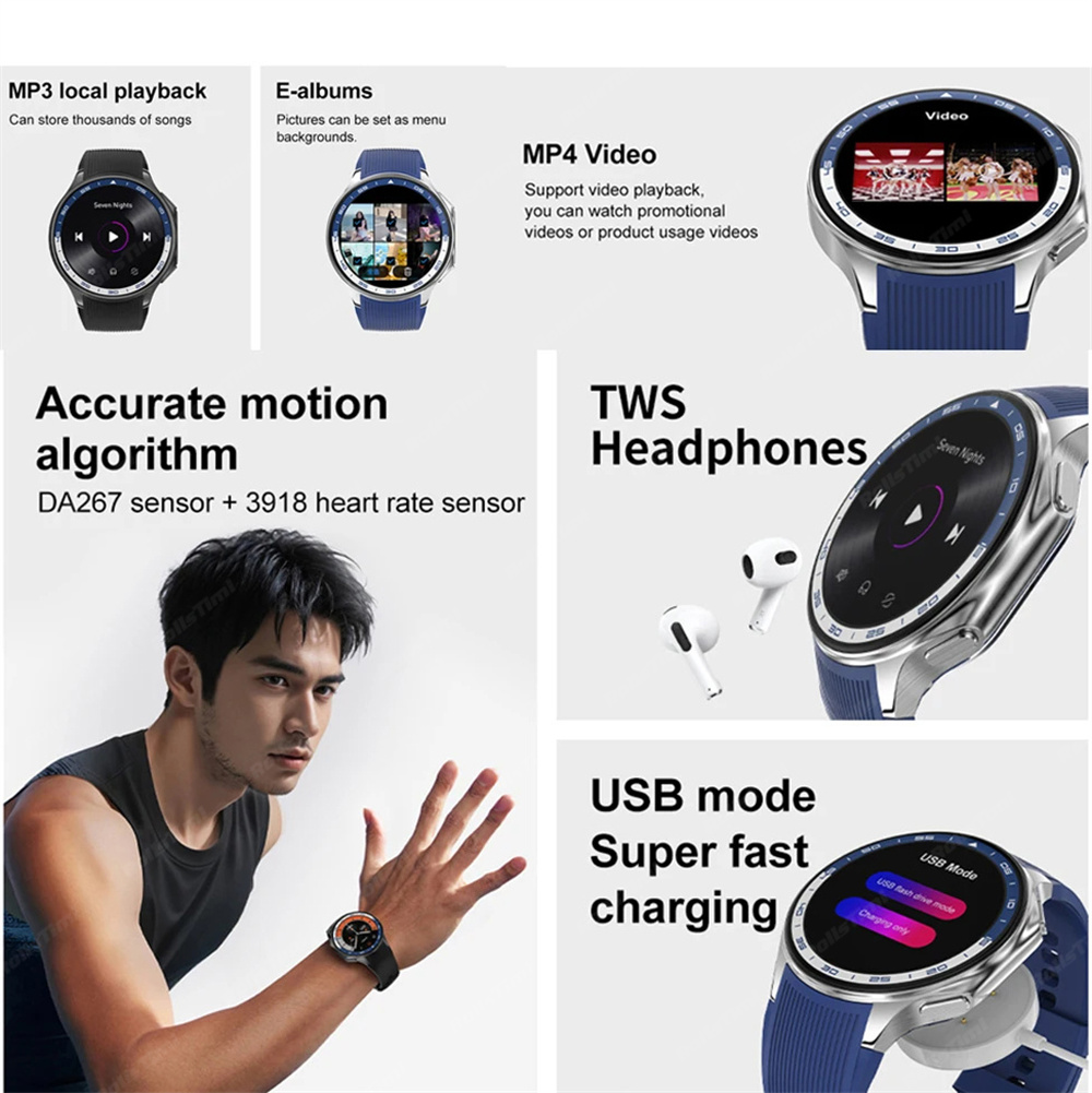 1.43 AMOLED Smart Watch 3D Sur - Smartwatch Timex Watches For Men recension och pris