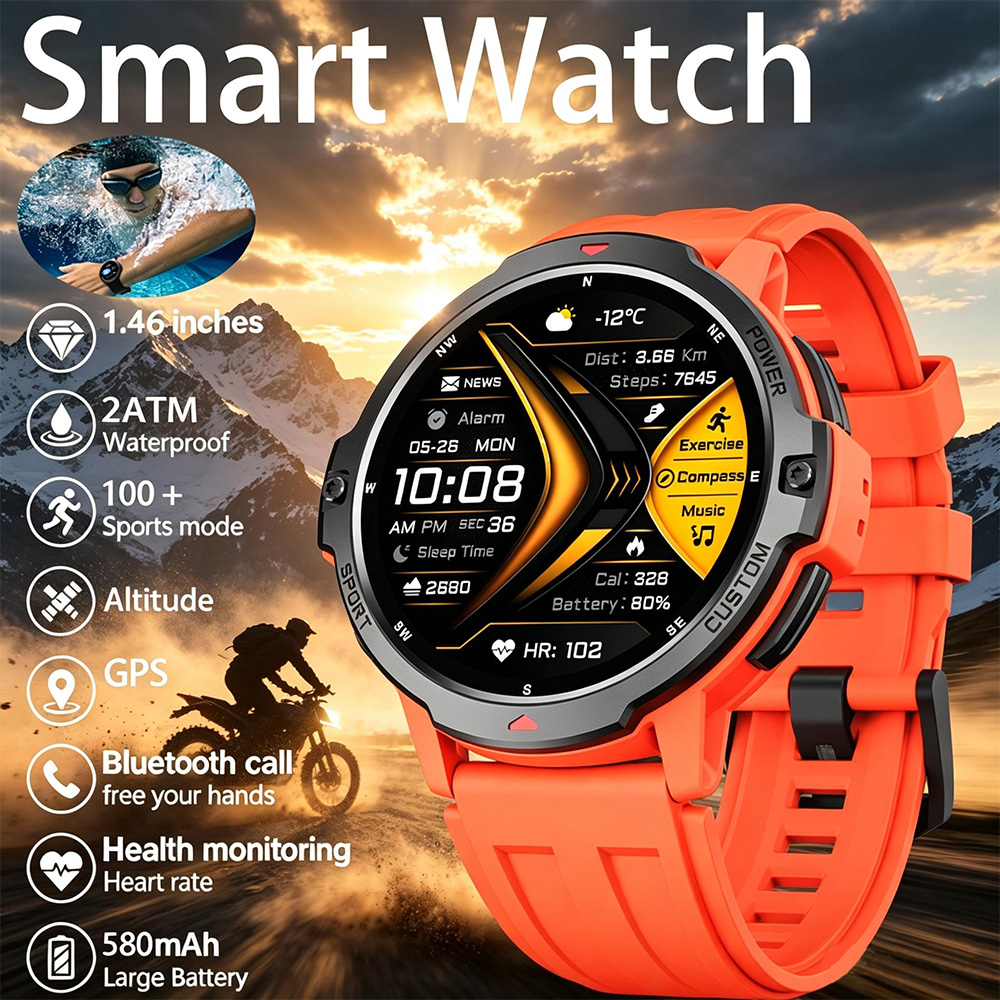 NEW 6-Axis Gyroscope Military  - Smartwatch Timex Watches For Men recension och pris
