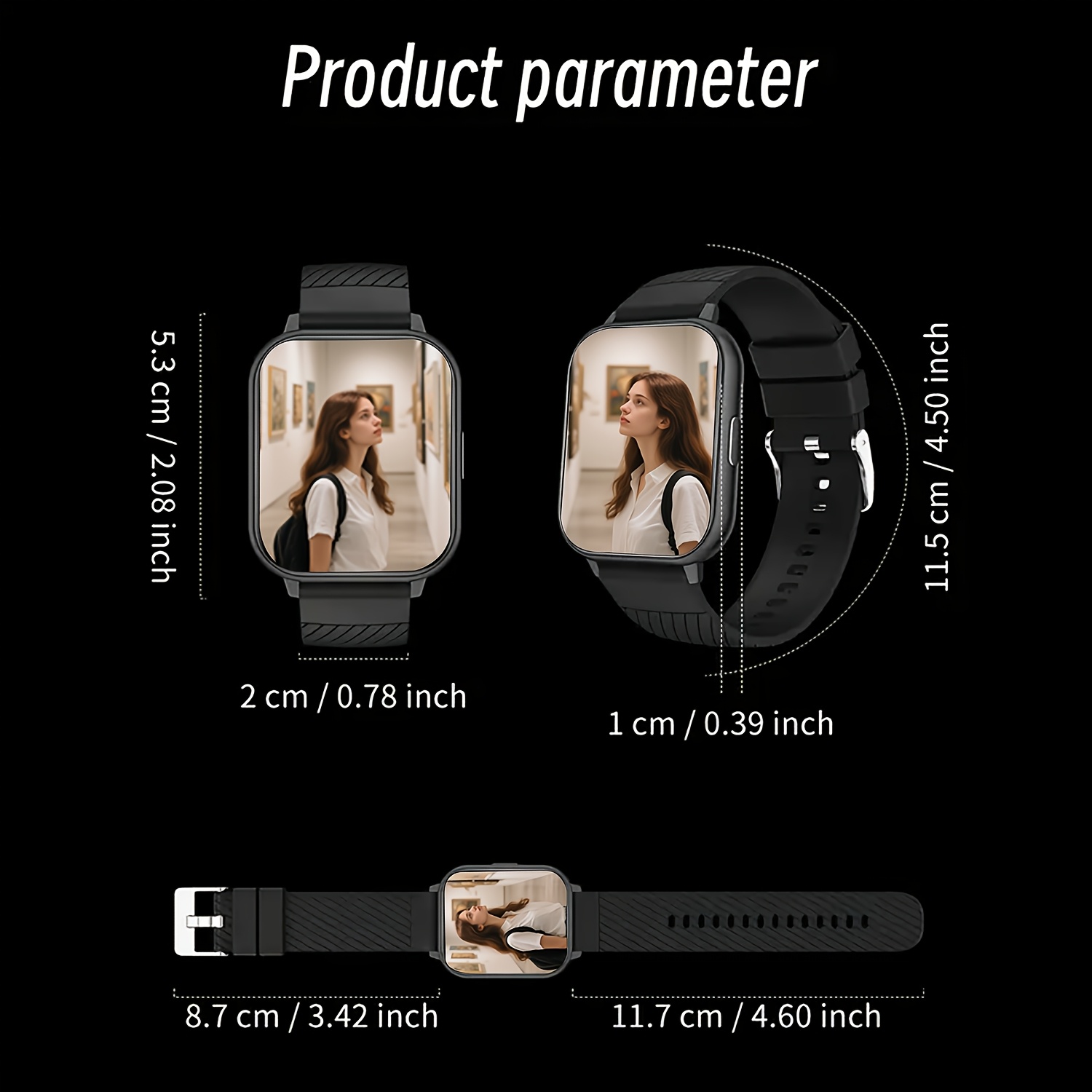 Sports Smart Watch, 1.83inch F - Smartwatch Watches Birthday Gift For Men recension och pris