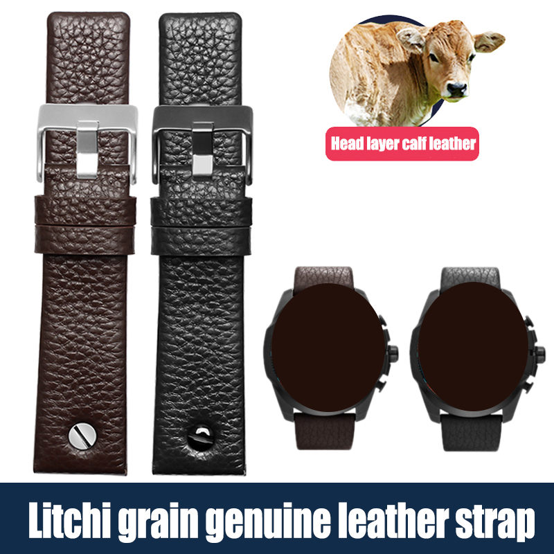 Genuine Leather Watchband 24mm - Diesel Watches Smartwatch recension och pris