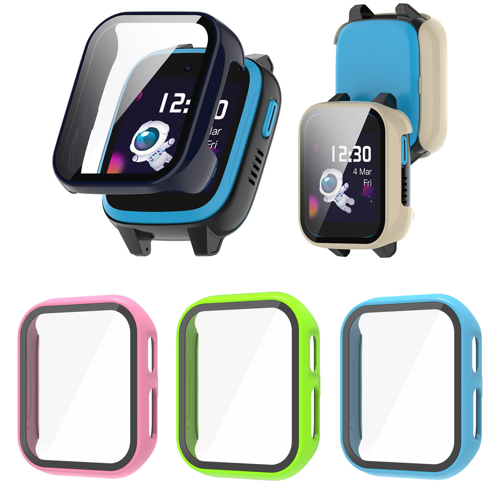 Hard Edge Shell Glass Screen P - Smartwatch Watches For Children recension och pris