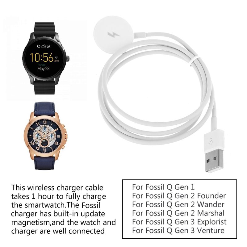 USB Watch Charger Adapter Smar - Fossil Watches Smartwatch Charger recension och pris