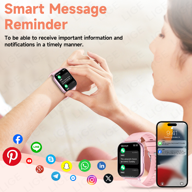LIGE Smartwatch Men Women Wris - Smartwatch Watches Birthday Gift For Men recension och pris