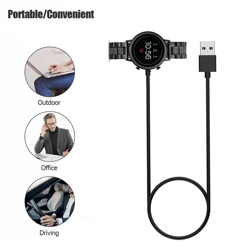 1M USB Magnetic Fast Charger D - Fossil Watches Smartwatch Charger recension och pris