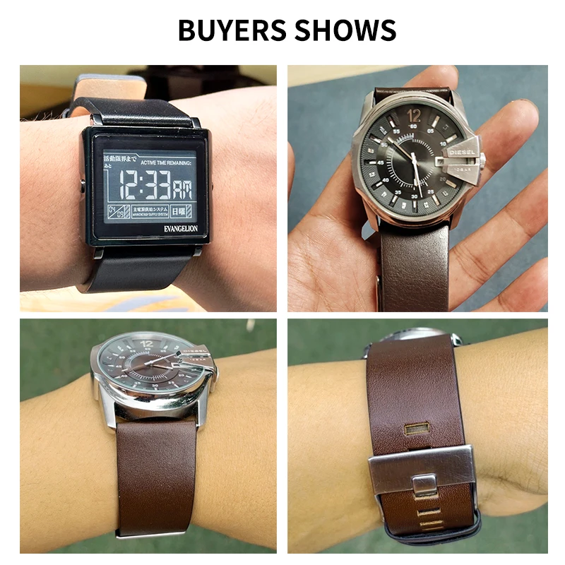 Genuine Leather Watchbands for - Diesel Watches Smartwatch recension och pris