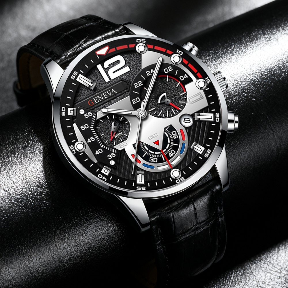4pcs Men Fashion Watch Luxury  - Smartwatch Watches Birthday Gift For Men recension och pris
