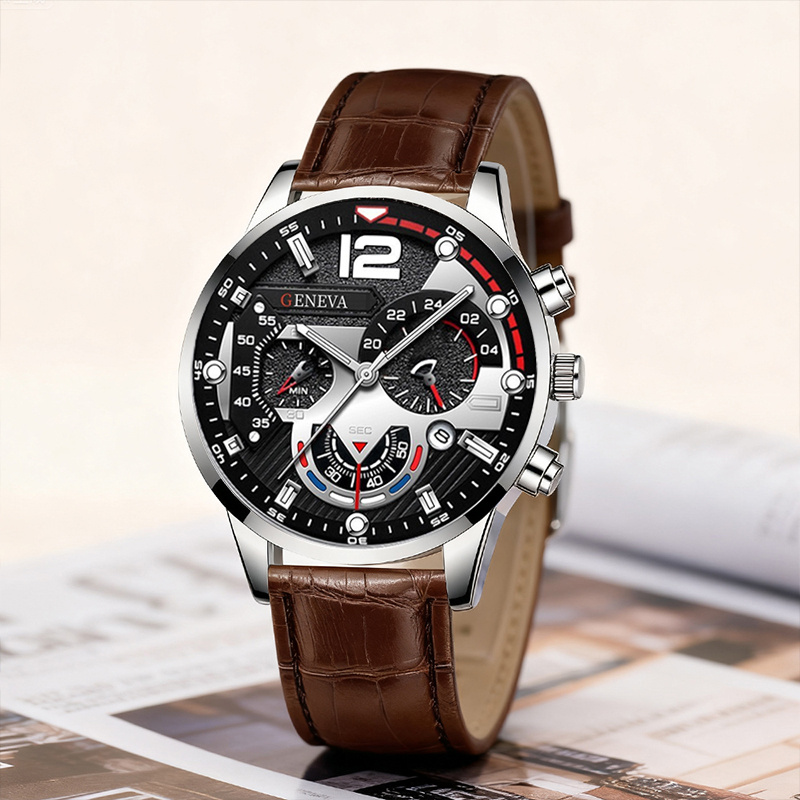 4pcs Men Fashion Watch Luxury  - Smartwatch Watches Birthday Gift For Men recension och pris